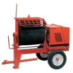 8 Cu Ft Mortar/Plaster Mixer | Poly-Drum | Baldor Electric Motor | Highway Towable
