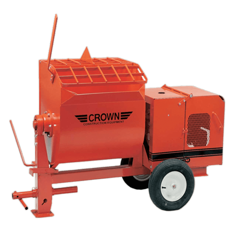 paddle-mortar-mixer-crown-construction-equipment-609791.png 4 Cu Ft Mortar Mixer Baldor Electric Motor | Tow Optional - Image 1