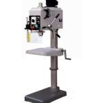 Clausing Production Series 230V Three Phase 19.7” GH Manual-Feed 1/1.5HP Floor Drill Press with Auto Reverse Tapping TL25RS