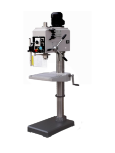 Clausing Production Series 230V Three Phase 19.7” GH Manual-Feed 1/1.5HP Floor Drill Press with Auto Reverse Tapping TL25RS