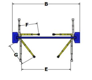 Whip Industries WAS112E Asymmetric/Symmetric Two Post Car Lift ALI Certified - Image 6